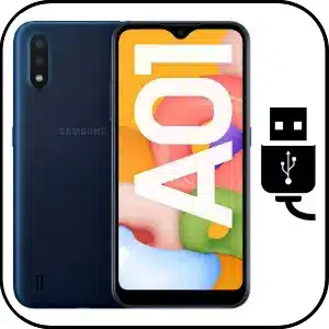 Samsung A01 cambiar conector de carga roto