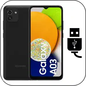 Samsung A03 cambiar conector de carga roto
