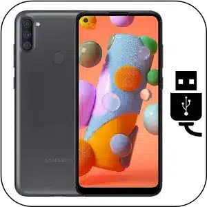 Samsung A11 cambiar conector de carga roto