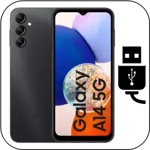 Samsung A14 5G cambiar conector de carga roto