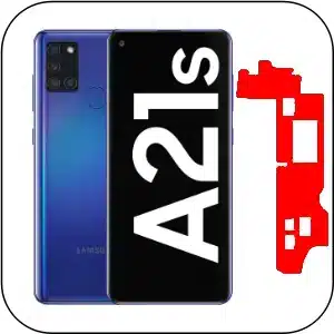 Samsung A21S roto reparación placa base