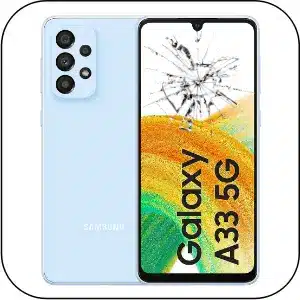 Samsung A33 5G reparación pantalla rota