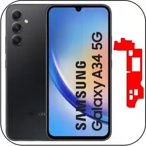 Samsung A34 5G roto arreglar placa base