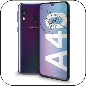 Samsung A40 reparación pantalla rota