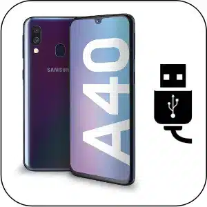 Samsung A40 reparación conector de carga roto