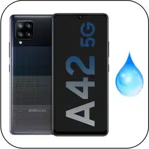 Samsung A42 5G reparación teléfono mojado