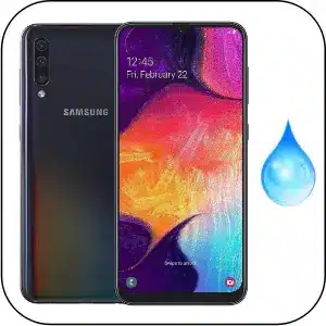Samsung A50 reparación teléfono mojado