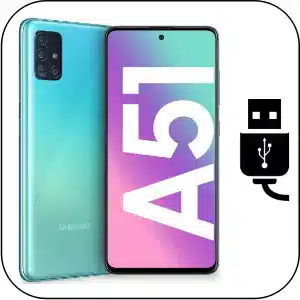 Samsung A51 arreglar conector de carga roto