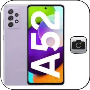 Samsung A52 reparación cámara rota