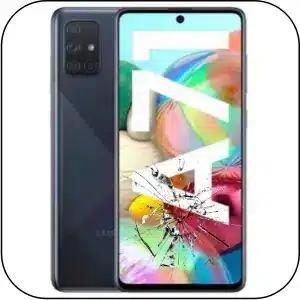 Samsung A71 reparar pantalla rota