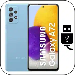 Samsung A72 cambiar conector de carga roto