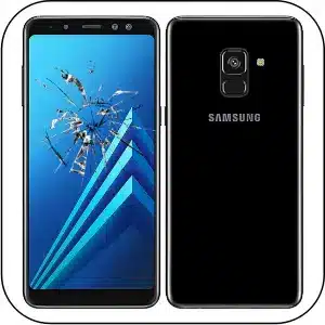 Samsung A8 reparar pantalla rota
