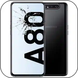 Samsung A80 reparar pantalla rota