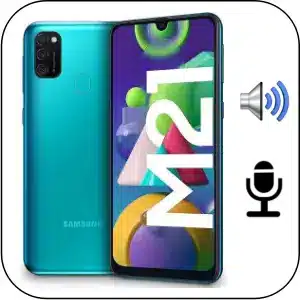 Samsung M21 reparación sonido averiado
