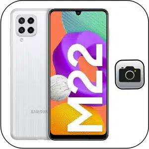 Samsung M22 solucionar problema cámara rota