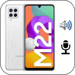 Samsung M22 arreglar fallo sonido