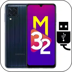 Samsung M32 cambiar conector de carga roto