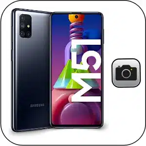 Samsung M51 solucionar problema cámara rota