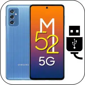Samsung M52 cambiar conector de carga roto