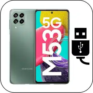 Samsung M53 cambiar conector de carga roto