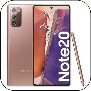 Samsung Note 20 reparar pantalla rota