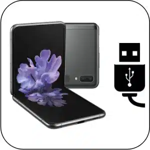 Samsung Z Flip reparación conector de carga roto