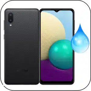Samsung A02 solucionar teléfono mojado
