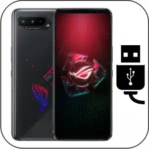 Asus Rog Phone 5 reparación conector de carga roto