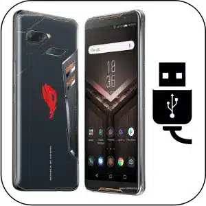 Asus Rog Phone reparación conector de carga roto