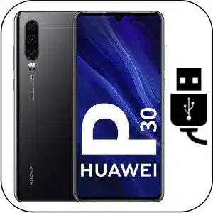 Huawei P30 reparación conector de carga roto