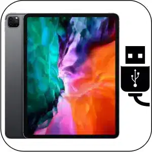 iPad Pro 12.9 (2020) reparación conector de carga roto