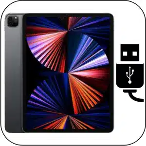 iPad Pro 12.9 (2021) reparación conector de carga roto