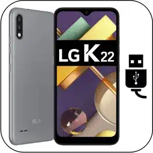Lg K22 reparación conector de carga roto