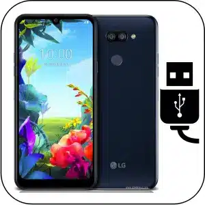 Lg K40S reparación conector de carga roto