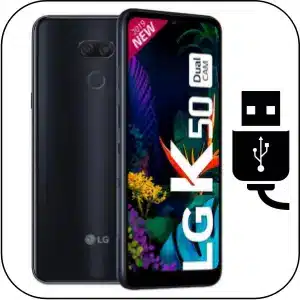 Lg K50 cambiar conector de carga roto