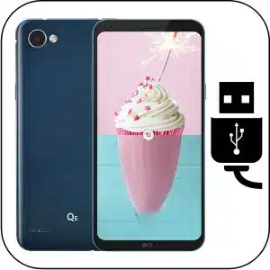 Lg Q6 Alpha cambiar conector de carga roto