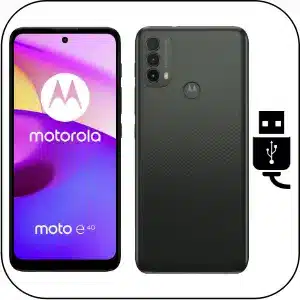 Cambiar Conector de Carga Moto E40