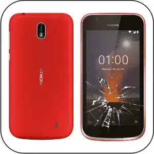 Nokia 1 reparación pantalla rota