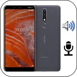 Nokia 3.1 Plus reparar fallo sonido