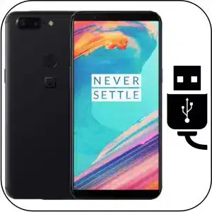 OnePlus 5T cambiar conector de carga roto