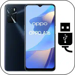 Oppo A16 reparar conector de carga roto
