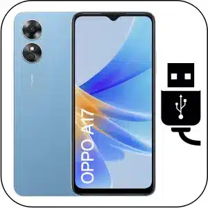 Oppo A17 reparar conector de carga roto