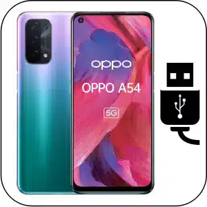 Oppo A54 5G reparar conector de carga roto
