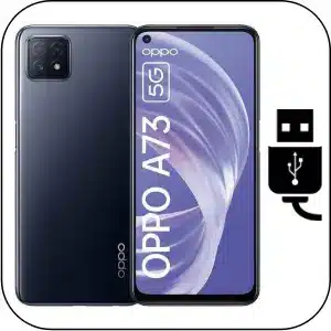 Oppo A73 5G reparar conector de carga roto