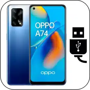 Oppo A74 reparar conector de carga roto