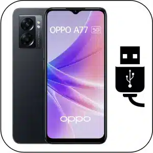 Oppo A77 5G reparar conector de carga roto