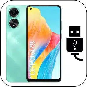 Oppo A78 reparar conector de carga roto