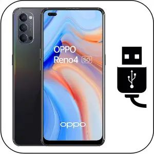 Oppo Reno 4 5G reparación conector de carga roto