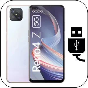 Oppo Reno 4Z 5G reparación conector de carga roto