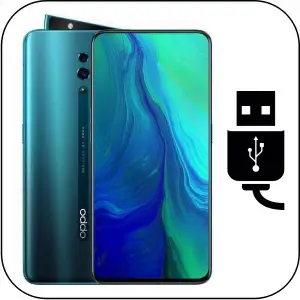 Oppo Reno 6 reparación conector de carga roto